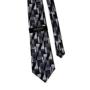 Murano Mens Silk Tie Quiet Luxury Old Money Formal Career Purple Black New